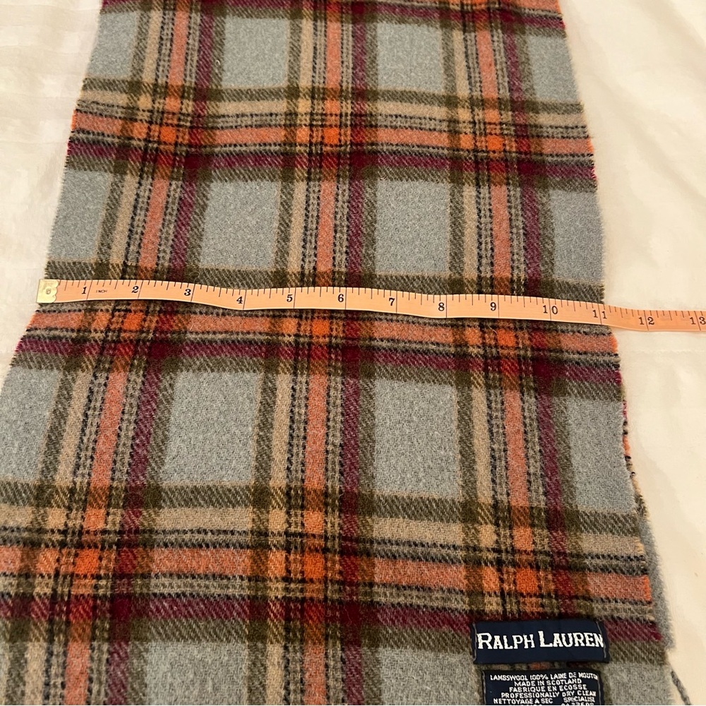 Polo Ralph Lauren Wool Plaid Scarf - Picture 8 of 9